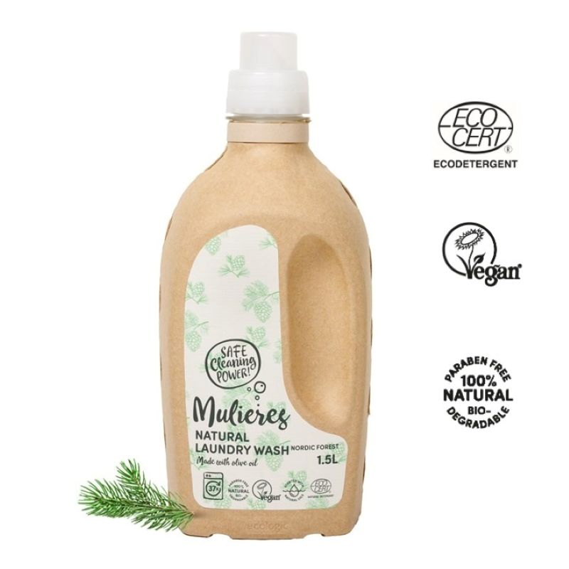 MULIERES natūralus skalbimo gelis „Nordic Forest“, 1500 ml