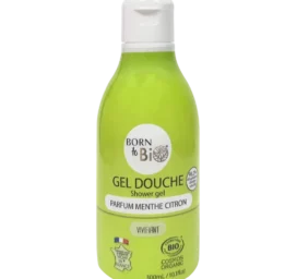 BORN TO BIO ekologiškas mėtos ir citrinos kvapo odą drėkinantis dušo gelis, 300 ml