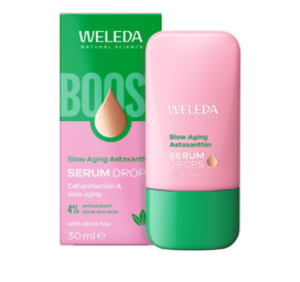 WELEDA senėjimą stabdančios lašai su astaksantinu, 30ml