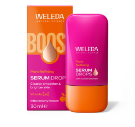 WELEDA Porų sutraukiantis serumas su vitaminu C ir E, 30 ml