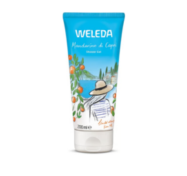 WELEDA bekvapis dušo gelis su mandarinų, levandų ir rozmarinų aromatu Mandarino di Capri, 200ml