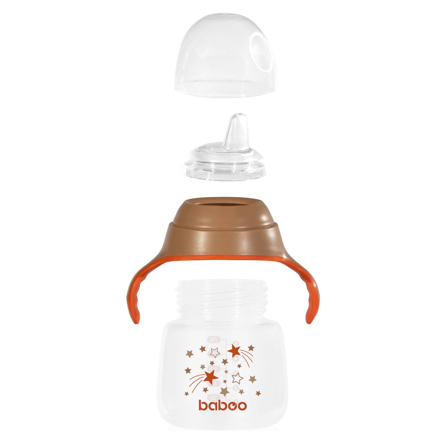 BABOO puodelis su silikoniniu snapeliu Au Naturale, nuo 6 mėn., 150 ml - Image 3