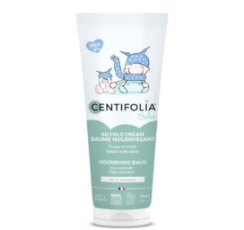 CENTIFOLIA kūdikių maitinamasis balzamas veidui ir kūnui su taukmedžio sviestu, alaviju ir medetkų ekstraktu, 75 ml