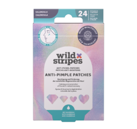 WILD STRIPES pleistrai nuo spuogų Diamond Recover su medetkų ekstraktu ir hidrokoloidine medžiaga, 24 vnt.