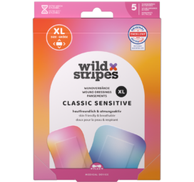 WILD STRIPES pleistrai nuo spuogų Anti-Pimple Patches, padidinti pleistrai su salicilo rūgštimi XL, 9 vnt.