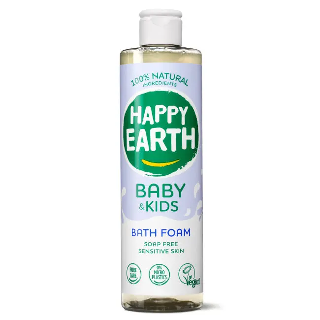 HAPPY EARTH kūdikių ir vaikų vonios putos kūdikiams ir vaikams, 300 ml