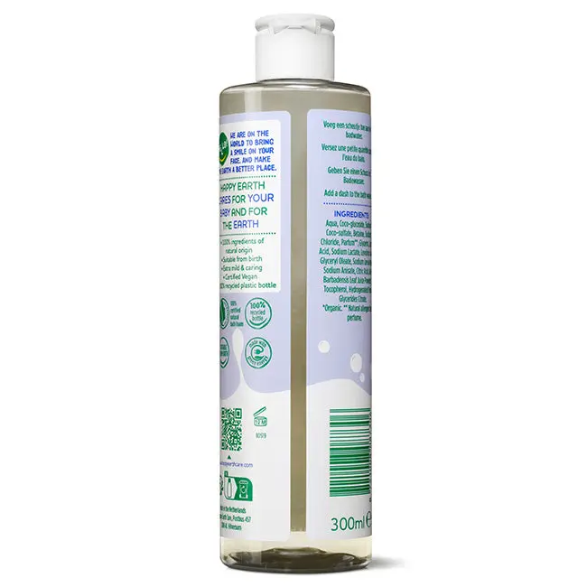 HAPPY EARTH kūdikių ir vaikų vonios putos kūdikiams ir vaikams, 300 ml - Image 2