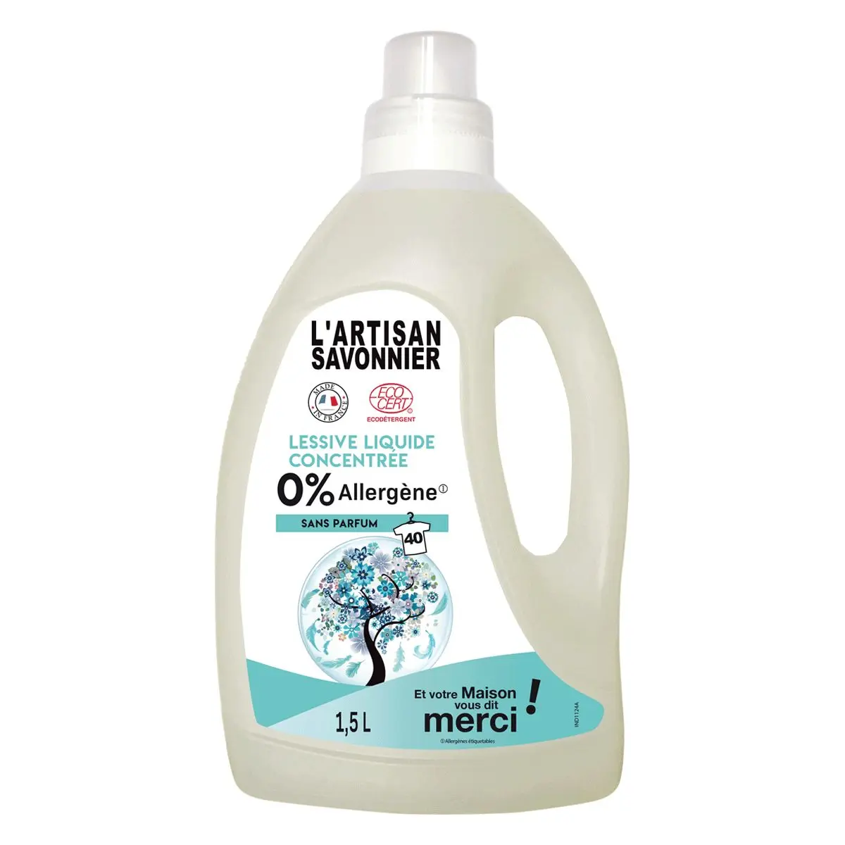 GRAVIER L’artisan Savonnier kontsentreeritud riidepesugeel lõhnatu, 1500 ml