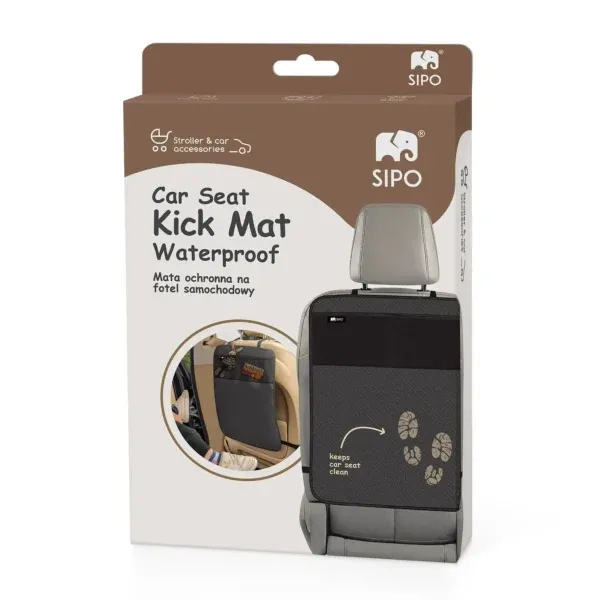 SIPO sėdynės apsauginis kilimėlis Kick Mat, juodas - Image 6