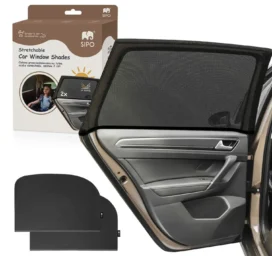 SIPO automobilio šoninių langų saulės užuolaidėlės XL, 2 vnt.