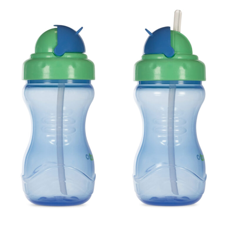 Baboo silikoninis puodelis su šiaudeliu, mėlynas, nuo 9 mėnesių, 360 ml - Image 3