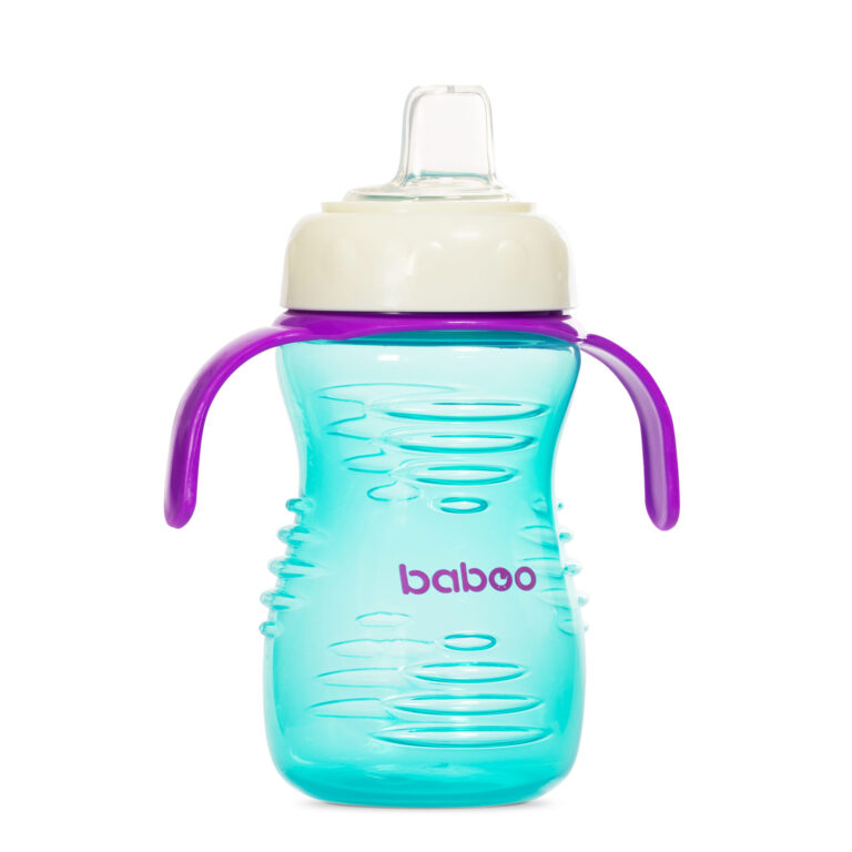 Baboo silikoninis gertuvės puodelis su gėrimo snapeliu, mėtų žalios spalvos, nuo 6 mėnesių, 260 ml - Image 4