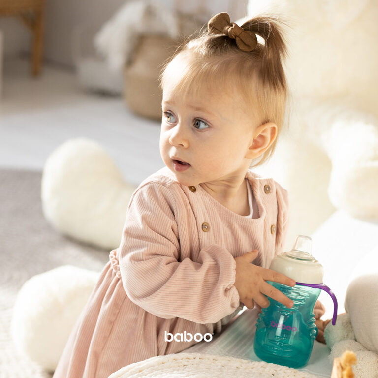 Baboo silikoninis gertuvės puodelis su gėrimo snapeliu, mėtų žalios spalvos, nuo 6 mėnesių, 260 ml - Image 3