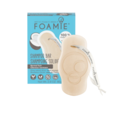 FOAMIE „Shake Your Coconuts“ kietasis šampūnas su kokosų aliejumi ir kviečių baltymais normaliems plaukams, 80 g