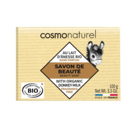 COSMO NATURAL bekvapis kietasis muilas su asilės pienu ir taukmedžio sviestu, 100 g
