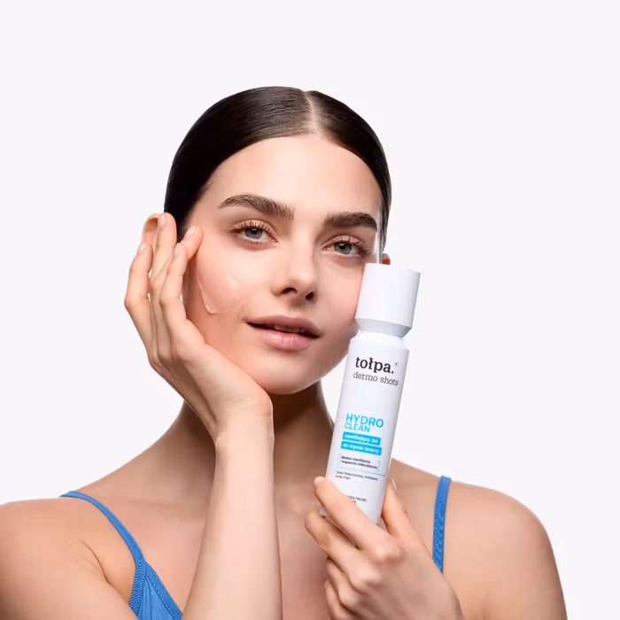 TOŁPA Dermo Shots HYDRO CLEAN drėkinamasis veido valomasis gelis su hialurono rūgštimi ir glicerinu, 120 ml - Image 2