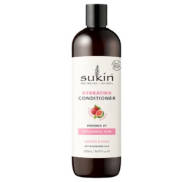 SUKIN drėkinamasis kondicionierius su ličiais, hialurono rūgštimi ir tropinių vaisių aromatu, 500 ml