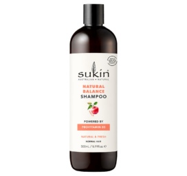 SUKIN Natural Balance obuolių kvapo šampūnas su provitaminu B5, 500 ml