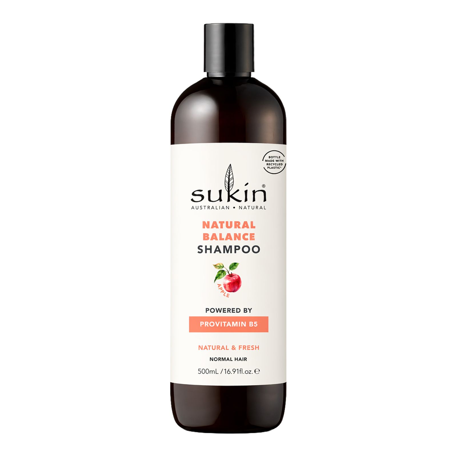 SUKIN Natural Balance obuolių kvapo šampūnas su provitaminu B5, 500 ml