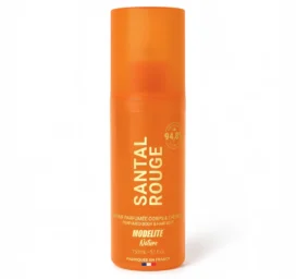 BORN TO BIO „Santal Rouge“ jazminų, mandarinų ir sandalmedžio kvapo kūno ir plaukų dulksna, 150 g