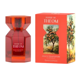 HOUSE OF THEOM „Peach Temptation“ parfumuotas vanduo su mandarinų, juodųjų serbentų ir vanilės natomis, 75 ml