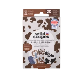 WILD STRIPES Classic Sensitive Rodeo Ranch hipoalerginiai pleistrai, 20 vnt.