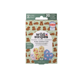 WILD STRIPES Kids Viral Cuties hipoalerginiai ir odai draugiški pleistrai, 20 vnt.
