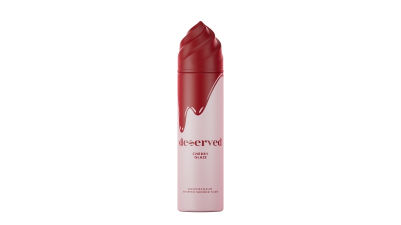 DESERVED lengvos tekstūros dušo putos Cherry Glaze, 250 ml