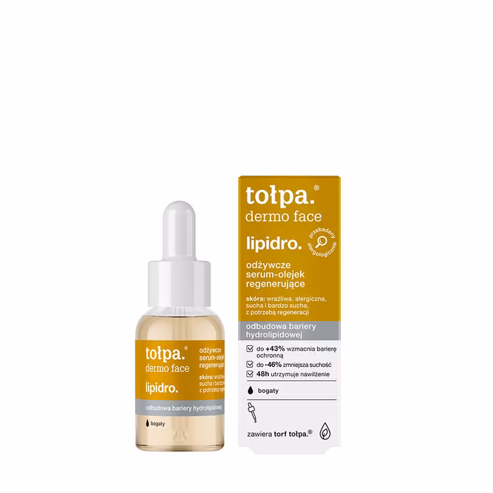 TOŁPA Lipidro maitinamasis ir atkuriamasis seruminis aliejus sausai ir jautriai odai, 30 ml