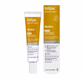 TOŁPA Lipidro S.O.S. atkuriamasis veido kremo-balzamas sausai ir jautriai odai su babasu aliejumi, 40 ml