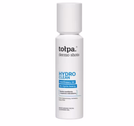 TOŁPA Dermo Shots HYDRO CLEAN drėkinamasis veido valomasis gelis su hialurono rūgštimi ir glicerinu, 120 ml