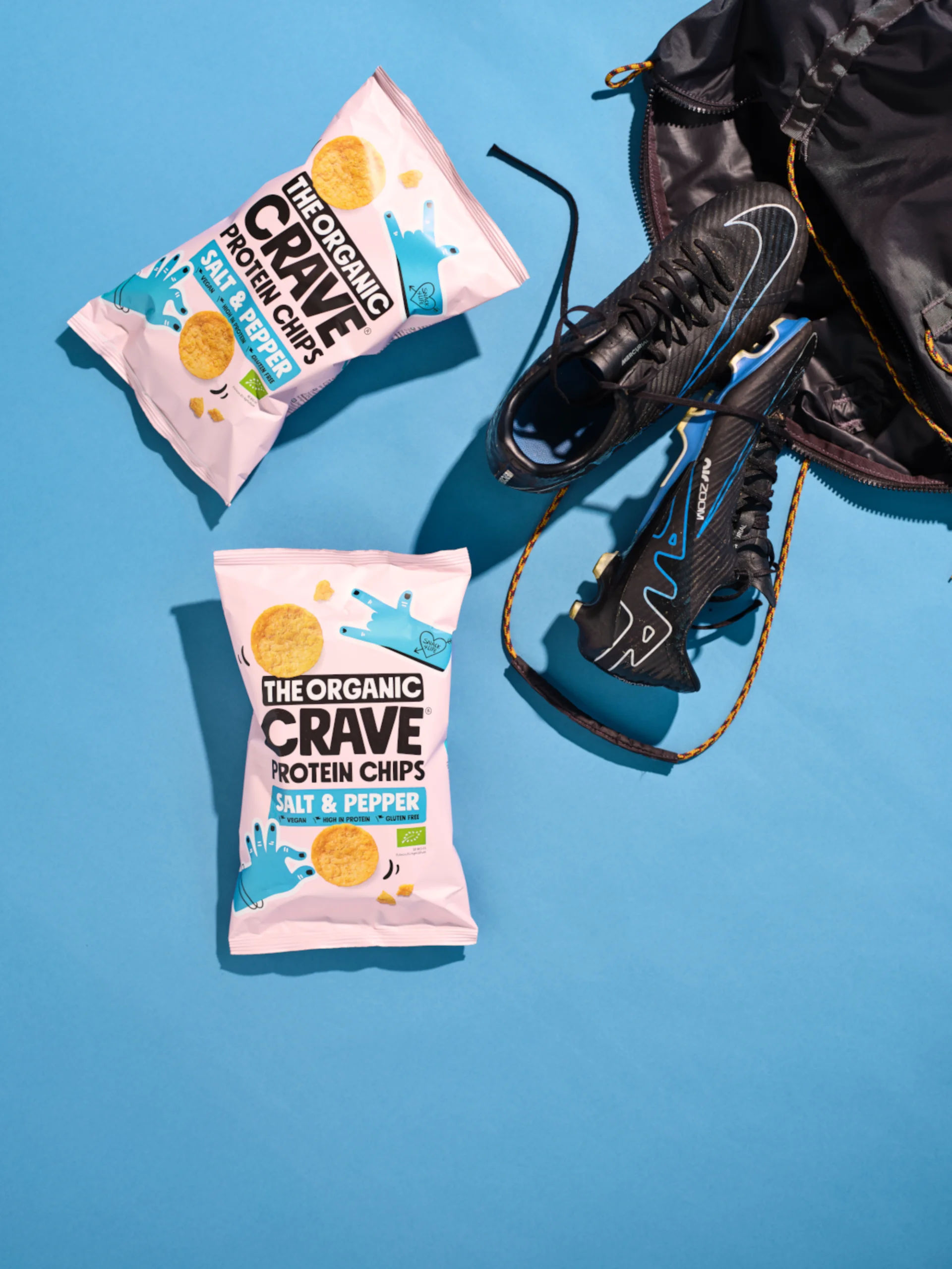 ORGANIC CRAVE ekologiški baltymų gausūs lęšių traškučiai su svogūnais ir pipirais, 75 g - Image 2